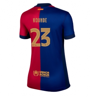 Barcelona Jules Kounde #23 Hjemmedrakt Dame 2024-25 Kortermet