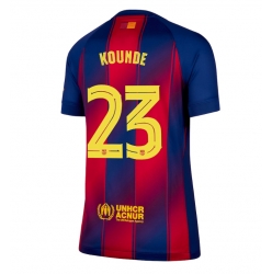 Barcelona Jules Kounde #23 Hjemmedrakt Dame 2025-26 Kortermet