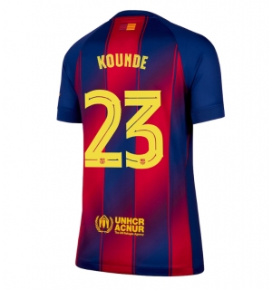 Barcelona Jules Kounde #23 Hjemmedrakt Dame 2025-26 Kortermet