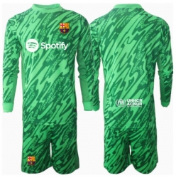 Barcelona Keeper Bortedraktsett Barn 2024-25 Langermet (+ Korte bukser)