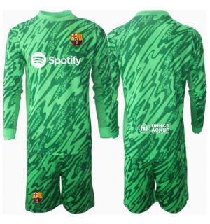 Barcelona Keeper Bortedraktsett Barn 2024-25 Langermet (+ Korte bukser)