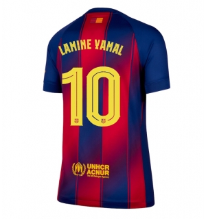 Barcelona Lamine Yamal #10 Hjemmedrakt Dame 2025-26 Kortermet