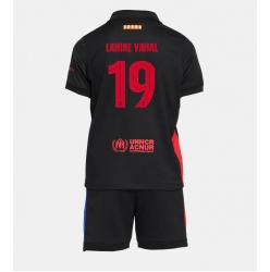 Barcelona Lamine Yamal #19 Bortedraktsett Barn 2024-25 Kortermet (+ Korte bukser)