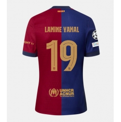 Barcelona Lamine Yamal #19 Hjemmedrakt 2024-25 Kortermet