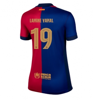 Barcelona Lamine Yamal #19 Hjemmedrakt Dame 2024-25 Kortermet