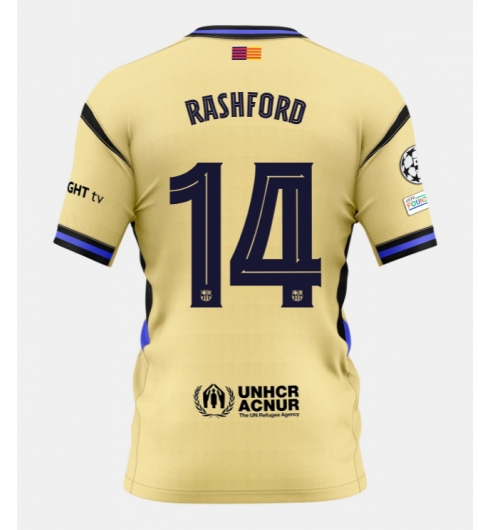 Barcelona Marcus Rashford #14 Bortedrakt 2025-26 Kortermet Barcelona Marcus Rashford #14 Bortedrakt 2025-26 Kortermet