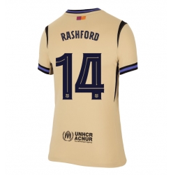 Barcelona Marcus Rashford #14 Bortedrakt Dame 2025-26 Kortermet