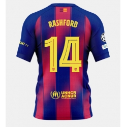 Barcelona Marcus Rashford #14 Hjemmedrakt 2025-26 Kortermet