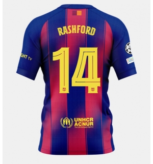 Barcelona Marcus Rashford #14 Hjemmedrakt 2025-26 Kortermet