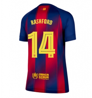 Barcelona Marcus Rashford #14 Hjemmedrakt Dame 2025-26 Kortermet