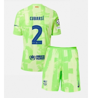 Barcelona Pau Cubarsi #2 Tredjedraktsett Barn 2024-25 Kortermet (+ Korte bukser)