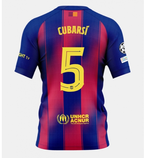 Barcelona Pau Cubarsi #5 Hjemmedrakt 2025-26 Kortermet Barcelona Pau Cubarsi #5 Hjemmedrakt 2025-26 Kortermet
