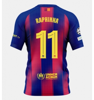Barcelona Raphinha Belloli #11 Hjemmedrakt 2025-26 Kortermet