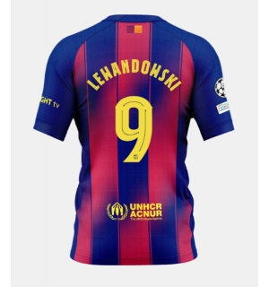 Barcelona Robert Lewandowski #9 Hjemmedrakt 2025-26 Kortermet
