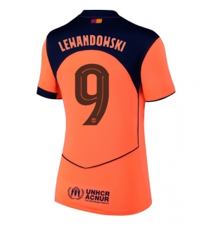 Barcelona Robert Lewandowski #9 Tredjedrakt Dame 2025-26 Kortermet