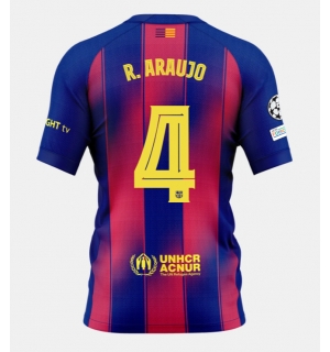 Barcelona Ronald Araujo #4 Hjemmedrakt 2025-26 Kortermet