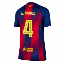 Barcelona Ronald Araujo #4 Hjemmedrakt Dame 2025-26 Kortermet