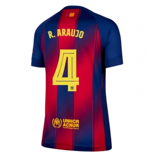 Barcelona Ronald Araujo #4 Hjemmedrakt Dame 2025-26 Kortermet