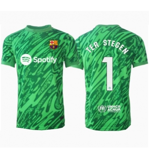 Barcelona Ter Stegen #1 Keeper Bortedrakt 2024-25 Kortermet