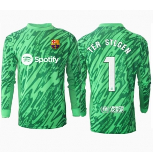 Barcelona Ter Stegen #1 Keeper Bortedrakt 2024-25 Langermet