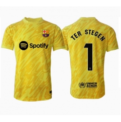 Barcelona Ter Stegen #1 Keeper Hjemmedrakt 2024-25 Kortermet