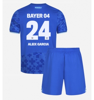 Bayer Leverkusen Aleix Garcia #24 Tredjedraktsett Barn 2025-26 Kortermet (+ Korte bukser)
