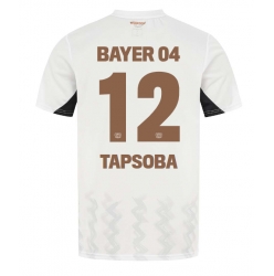 Bayer Leverkusen Edmond Tapsoba #12 Bortedrakt 2024-25 Kortermet