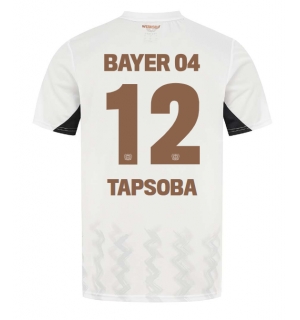 Bayer Leverkusen Edmond Tapsoba #12 Bortedrakt 2024-25 Kortermet