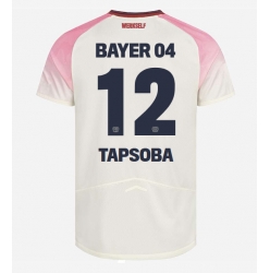 Bayer Leverkusen Edmond Tapsoba #12 Bortedrakt 2025-26 Kortermet