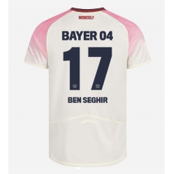Bayer Leverkusen Eliesse Ben Seghir #17 Bortedrakt 2025-26 Kortermet