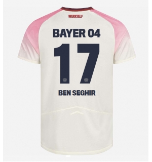 Bayer Leverkusen Eliesse Ben Seghir #17 Bortedrakt 2025-26 Kortermet