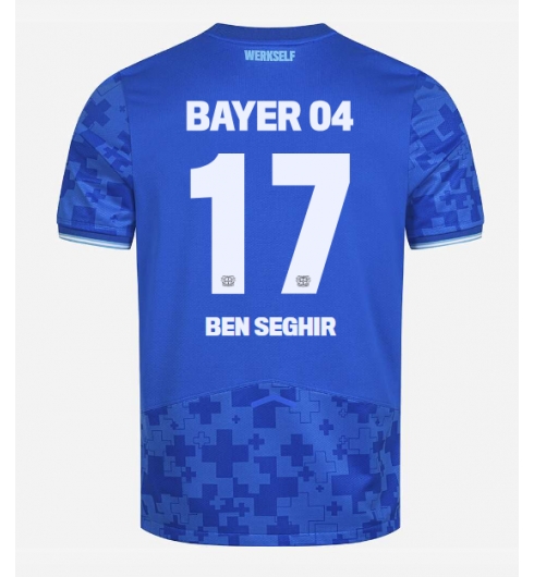 Bayer Leverkusen Eliesse Ben Seghir #17 Tredjedrakt 2025-26 Kortermet Bayer Leverkusen Eliesse Ben Seghir #17 Tredjedrakt 2025-26 Kortermet