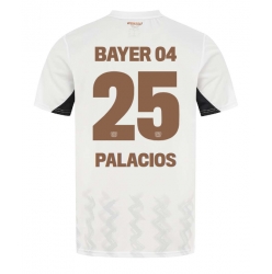 Bayer Leverkusen Exequiel Palacios #25 Bortedrakt 2024-25 Kortermet