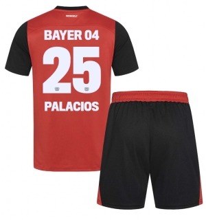 Bayer Leverkusen Exequiel Palacios #25 Hjemmedraktsett Barn 2024-25 Kortermet (+ Korte bukser)