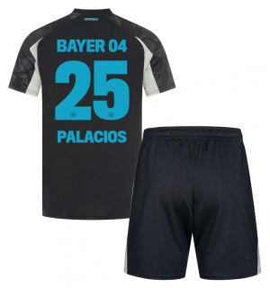 Bayer Leverkusen Exequiel Palacios #25 Tredjedraktsett Barn 2024-25 Kortermet (+ Korte bukser)
