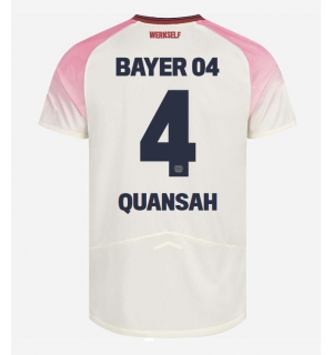 Bayer Leverkusen Jarell Quansah #4 Bortedrakt 2025-26 Kortermet