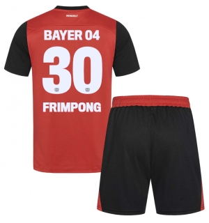 Bayer Leverkusen Jeremie Frimpong #30 Hjemmedraktsett Barn 2024-25 Kortermet (+ Korte bukser)