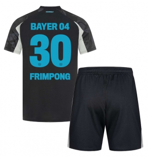 Bayer Leverkusen Jeremie Frimpong #30 Tredjedraktsett Barn 2024-25 Kortermet (+ Korte bukser)