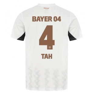 Bayer Leverkusen Jonathan Tah #4 Bortedrakt 2024-25 Kortermet