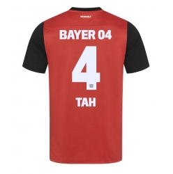 Bayer Leverkusen Jonathan Tah #4 Hjemmedrakt 2024-25 Kortermet