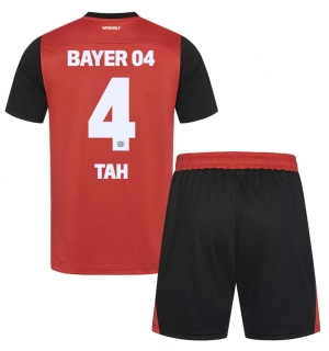 Bayer Leverkusen Jonathan Tah #4 Hjemmedraktsett Barn 2024-25 Kortermet (+ Korte bukser)