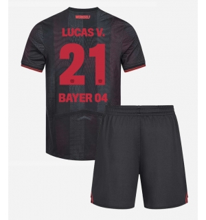 Bayer Leverkusen Lucas Vazquez #21 Hjemmedraktsett Barn 2025-26 Kortermet (+ Korte bukser)