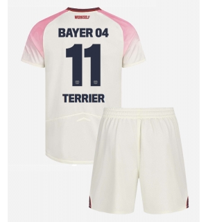 Bayer Leverkusen Martin Terrier #11 Bortedraktsett Barn 2025-26 Kortermet (+ Korte bukser)