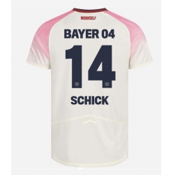 Bayer Leverkusen Patrik Schick #14 Bortedrakt 2025-26 Kortermet