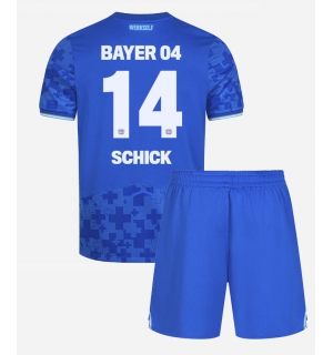 Bayer Leverkusen Patrik Schick #14 Tredjedraktsett Barn 2025-26 Kortermet (+ Korte bukser)