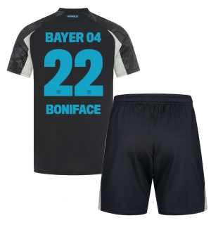 Bayer Leverkusen Victor Boniface #22 Tredjedraktsett Barn 2024-25 Kortermet (+ Korte bukser)