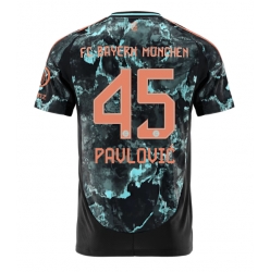 Bayern Munich Aleksandar Pavlovic #45 Bortedrakt 2024-25 Kortermet