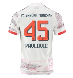 Bayern Munich Aleksandar Pavlovic #45 Bortedrakt 2025-26 Kortermet