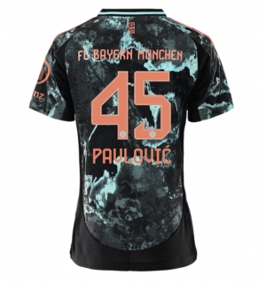 Bayern Munich Aleksandar Pavlovic #45 Bortedrakt Dame 2024-25 Kortermet