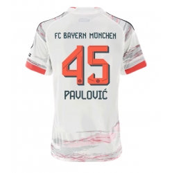 Bayern Munich Aleksandar Pavlovic #45 Bortedrakt Dame 2025-26 Kortermet